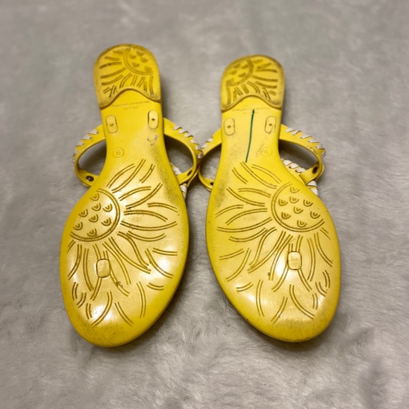 jack rogers yellow sandals